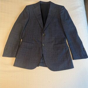 Full Suit - Elegant Navy SuitSupply Lazio Cut